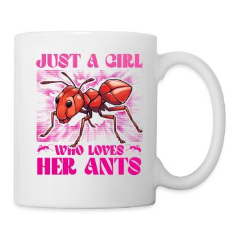 Just a Girl who loves her Ants - Mug - white - Right
