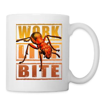 Work Lift Bite Ant - Mug - white - Right