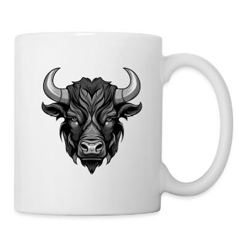 Tête de taureau Taureau - Mug blanc - blanc - Droite