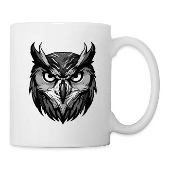 Owl Portrait - Mug - white - Right