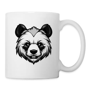 Panda Kopf - Tasse - Weiß - Rechts