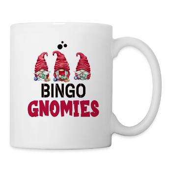 Bingo Gnomies Women Men Funny Bingo - Tasse - Weiß - Rechts