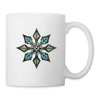 Frost Symbol Stern Winter Schnee - Tasse - Weiß - Rechts