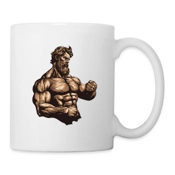 Bodybuilder Bodybuilding Muscles - Mug - white - Right