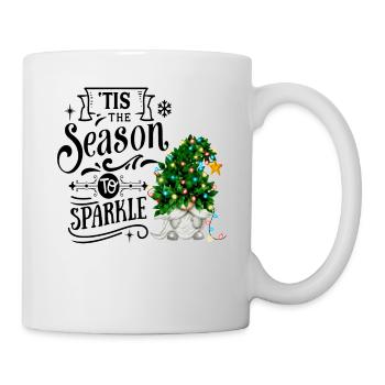 Tis The Season To Sparkle Christmas Gnome - Mug - white - Right