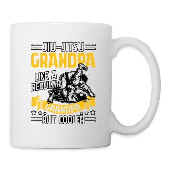 Jiu-Jitsu Grand-père comme une glacière de grand-père ordinaire - Mug blanc - blanc - Droite