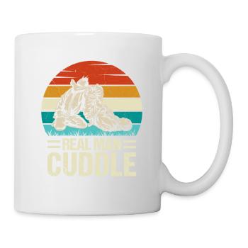 Vrai Homme Câlin Jiu-Jitsu - Mug blanc - blanc - Droite