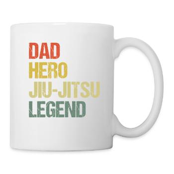 Légende du Jiu-Jitsu Dad Hero - Mug blanc - blanc - Droite