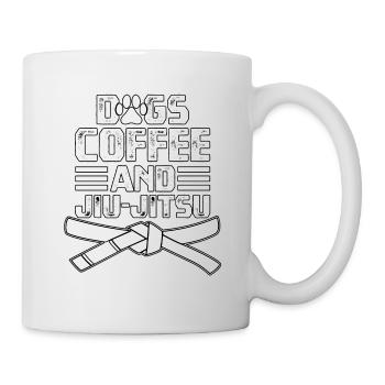 Chiens Café et Jiu-Jitsu - Mug blanc - blanc - Droite