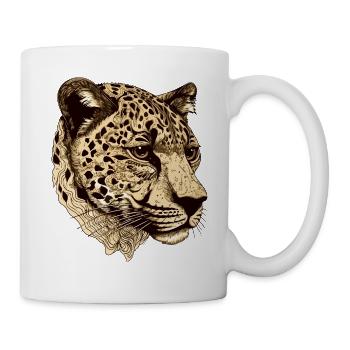 Cheetah Head Animal - Mug - white - Right