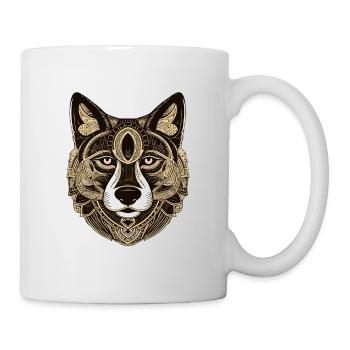 Husky Dog Head Animal - Mug - white - Right