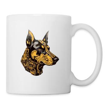 Doberman Dog Head Animal - Mug - white - Right