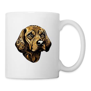 Beagle Dog Head Animal - Mug - white - Right
