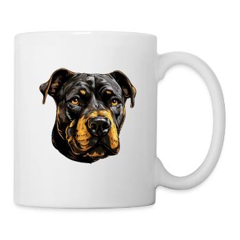 Staffordshire Bull Terrier Dog Head - Mug - white - Right