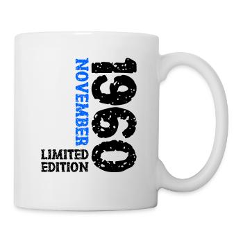 1960 November Limited Edition 63. Geburtstag Deko - Tasse - Weiß - Rechts
