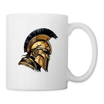 Spartan Helmet Gladiator Sparta Warrior - Mug - white - Right