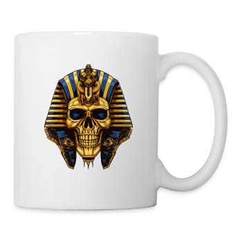 Symbole du crâne de pharaon - Mug blanc - blanc - Droite