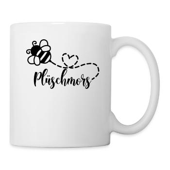 Plüschmors Hummel Ostfriesisch Ostfriesland - Tasse - Weiß - Rechts