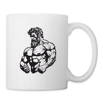 Bodybuilders Muscles Bodybuilding - Mug - white - Right