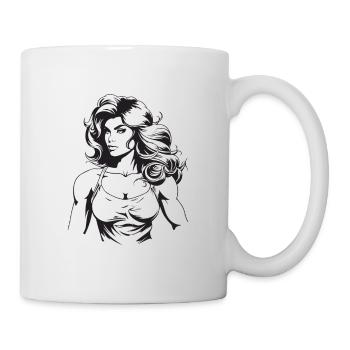 Femme Muscles Musculation - Mug blanc - blanc - Droite