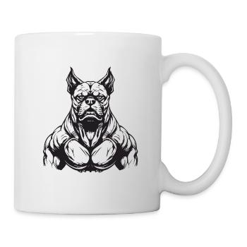 Gymnase d’entraînement des muscles du chien - Mug blanc - blanc - Droite