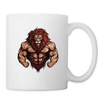 Leo Fitness Muscles Entraînement Gym - Mug blanc - blanc - Droite