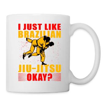 J’aime juste le jiu-jitsu brésilien, d’accord ? - Mug blanc - blanc - Droite