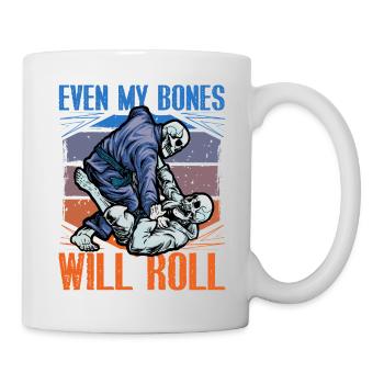 Jiu-Jitsu brésilien même mes os rouleront - Mug blanc - blanc - Droite