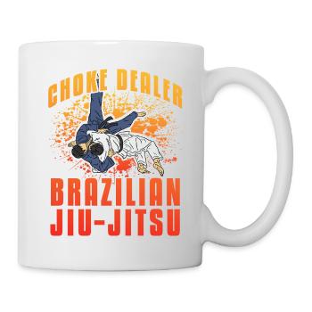 Choke Dealer Brazilian Jiu-Jitsu - Mug - white - Right