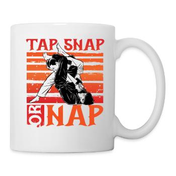 Jiu-Jitsu brésilien Tap Snap ou Sieste - Mug blanc - blanc - Droite