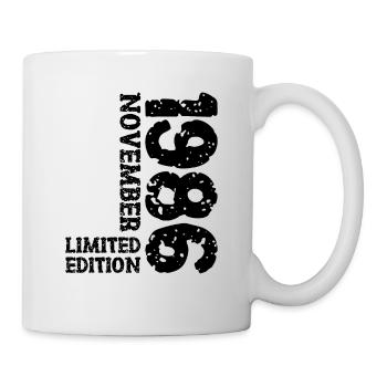 1986 November Limited Edition 37th Birthday Decoration - Mug - white - Right
