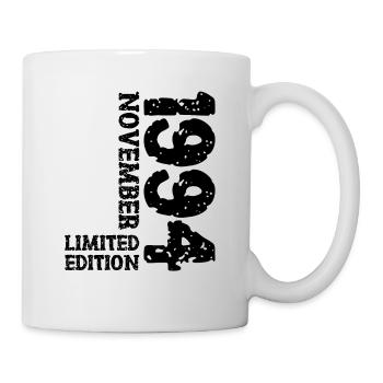 1994 November Limited Edition 29. Geburtstag Deko - Tasse - Weiß - Rechts