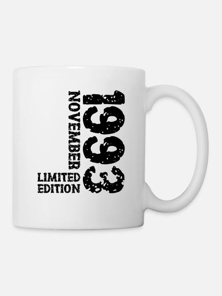 1993 November Limited Edition 30. Geburtstag Deko - Tasse - Weiß