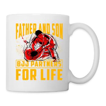 Father and Son BJJ Partners for Life - Mug - white - Right
