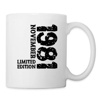 1981 novembre édition limitée 42e anniversaire décoration - Mug blanc - blanc - Droite