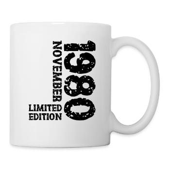 1980's November Limited Edition 43rd Birthday Decoration - Mug - white - Right