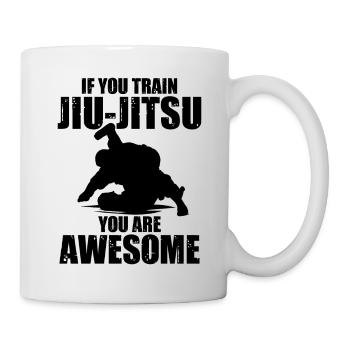 Si vous vous entraînez au Jiu-Jitsu, vous êtes génial - Mug blanc - blanc - Droite