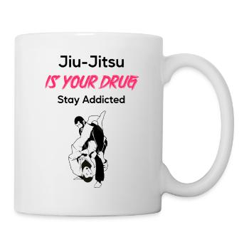 Le jiu-jitsu est votre toxicomane - Mug blanc - blanc - Droite
