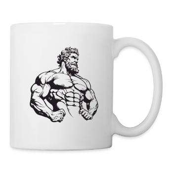 Bodybuilder Muscles Workout Gym - Mug blanc - blanc - Droite