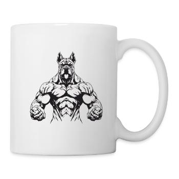 Gymnase d’entraînement des muscles du chien - Mug blanc - blanc - Droite