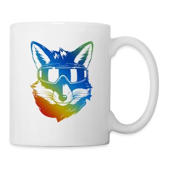 Ski Fuchs Bunt - Tasse - Weiß - Rechts