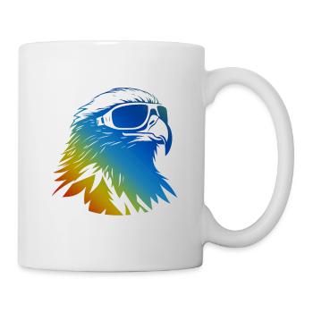 Ski Adler Bunt - Tasse - Weiß - Rechts