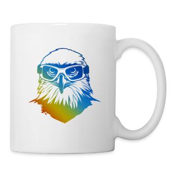Adler Ski Brille Bunt - Tasse - Weiß - Rechts