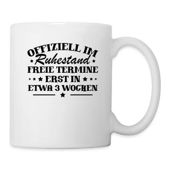 Offiziell im ruhestand - Tasse - Weiß - Rechts