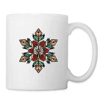 Frost Symbol Winter Schnee Stern - Tasse - Weiß - Rechts