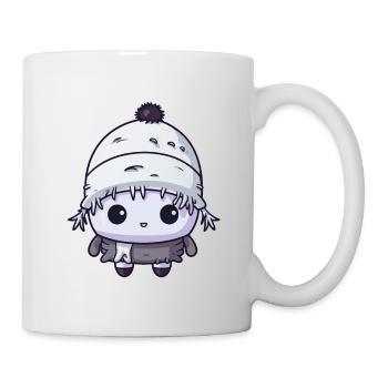 Eskimo Comic Erkältung Winter - Tasse - Weiß - Rechts