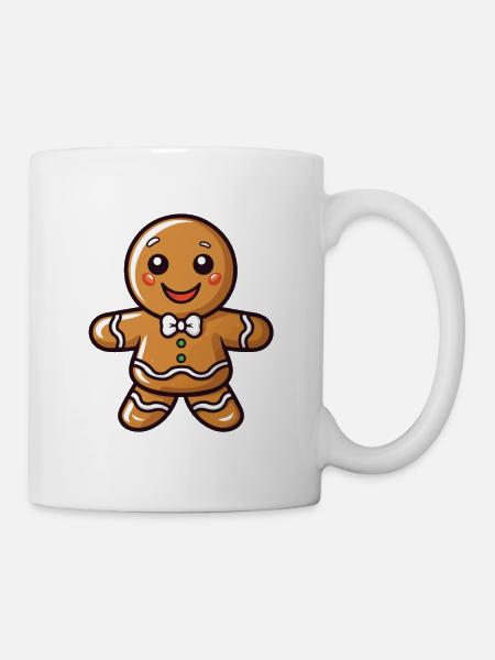 Weihnachten Lebkuchen Keks Backen - Tasse - Weiß