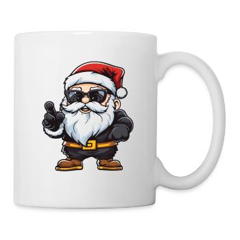 Père Noël Illustration de bande dessinée - Mug blanc - blanc - Droite