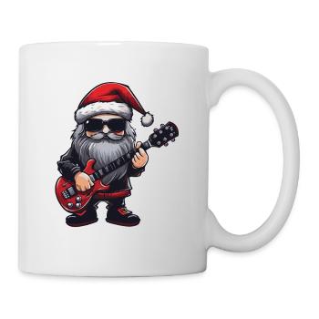 Santa Claus Guitar Santa Musician Concert - Mug - white - Right