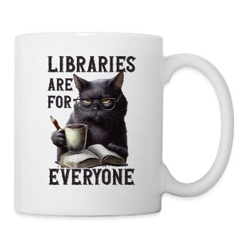 Bibliotheken Sind Für Alle Da Bibliothekar - Tasse - Weiß - Rechts